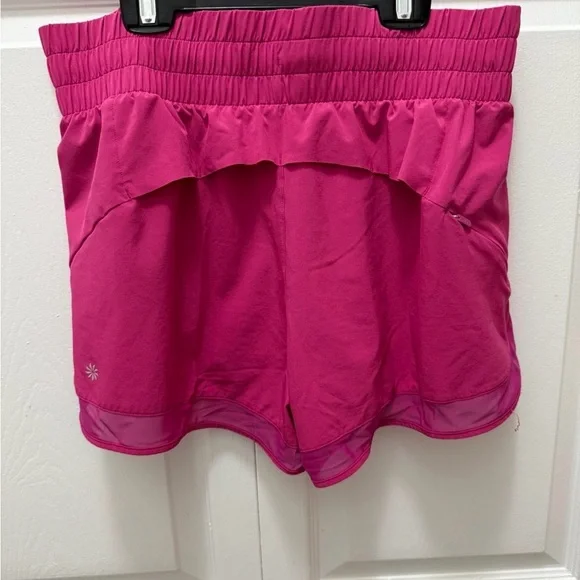 Athleta HIGH RISE MESH RACER RUN 3" SHORT - Picture 2 of 3